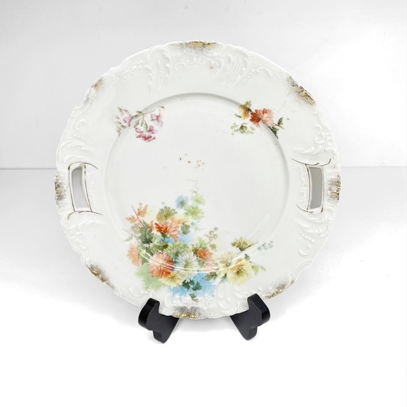 Vintage Pair of Gold Accent Bavarian China Plates - Picture 8 of 13